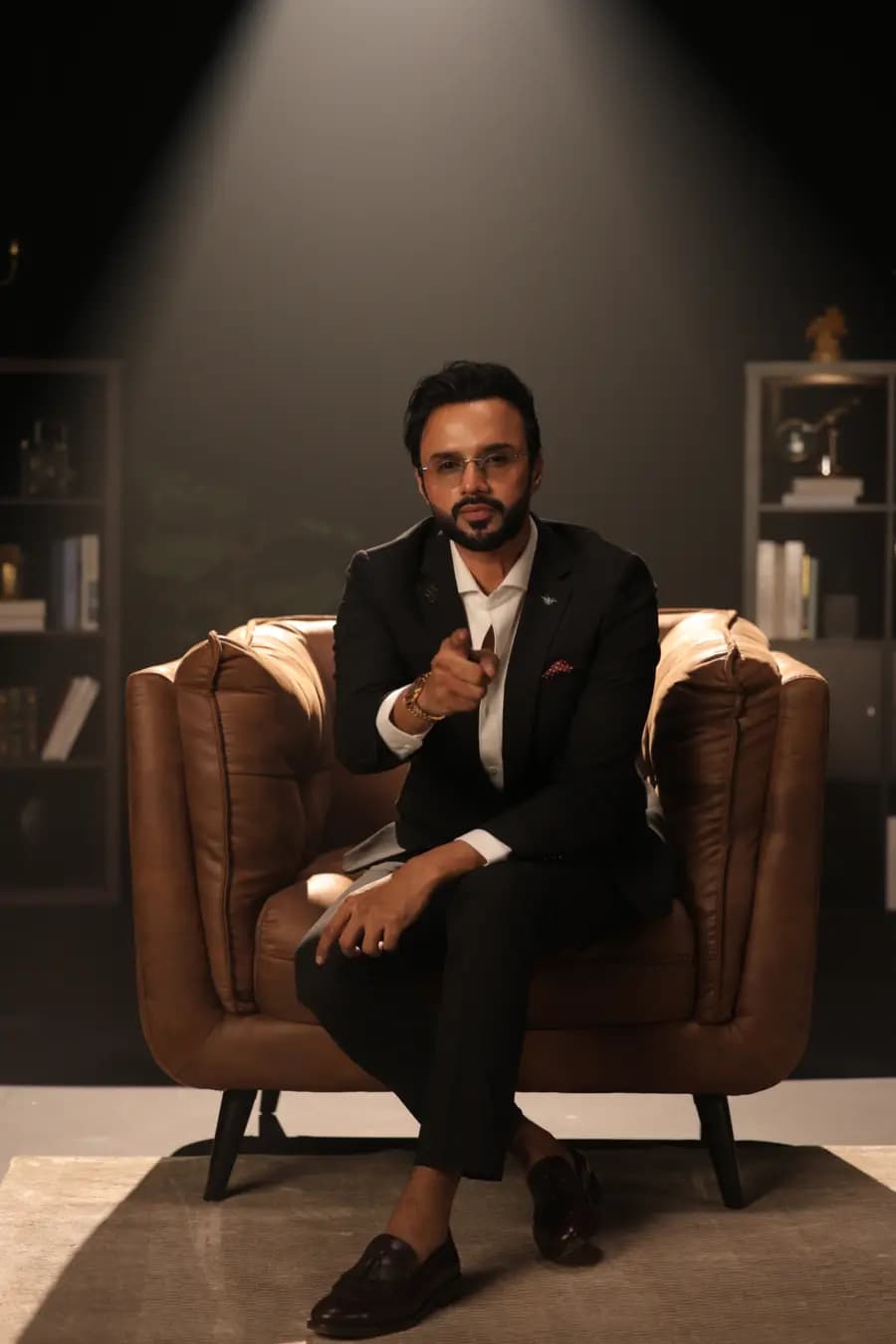Mohd Zia Hassan seated portrait